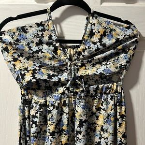 Black floral dress NWOT